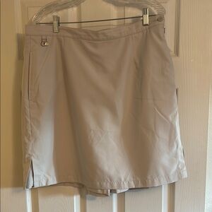 Beige Skort with Pockets